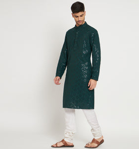 Zamra Embroidered Sequin Kurta