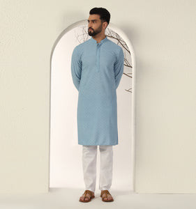 Faizan Embroidered Sequin Kurta