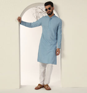 Faizan Embroidered Sequin Kurta