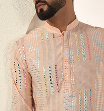 Load image into Gallery viewer, Ashra Embroidered Sequin Kurta
