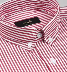 Red Stripe Seersucker Shirt