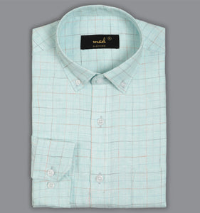 Aqua Linen Shirt