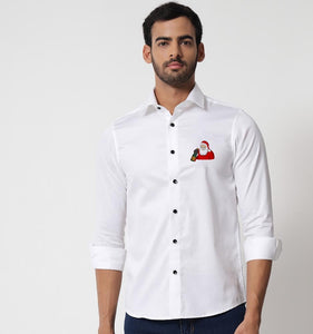 Santa Embroidery Shirt