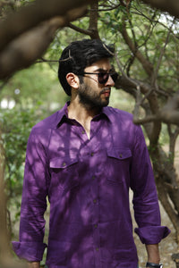 Purple Linen Shirt