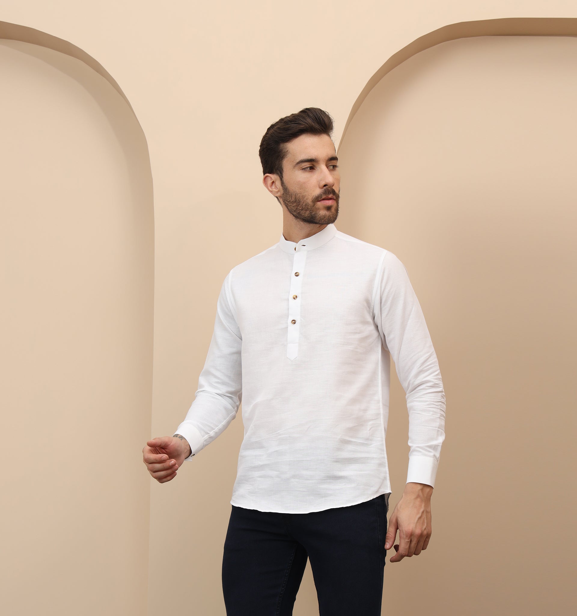 Blanc Linen Shirt – Mad Clothing India