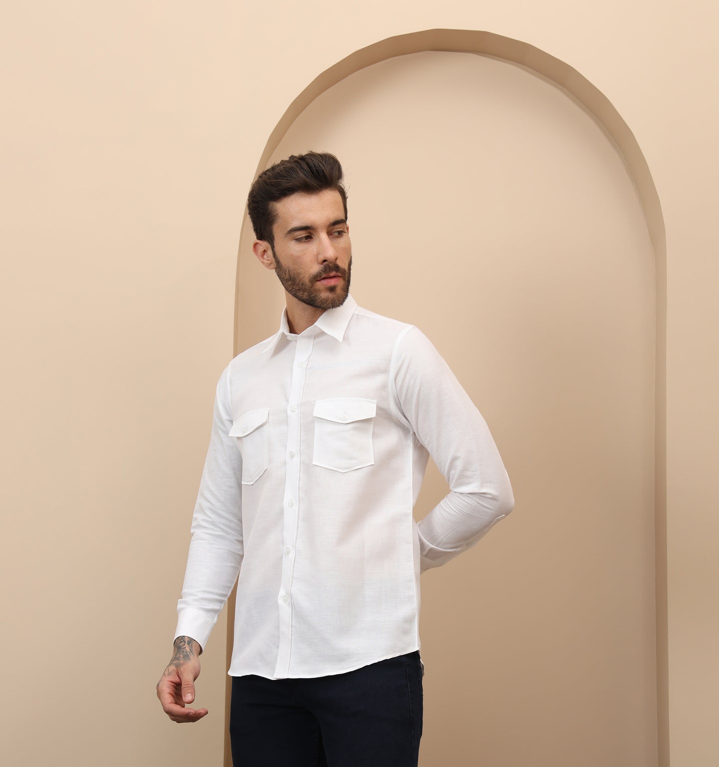 White Linen Shirt