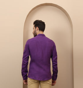 Purple Linen Shirt