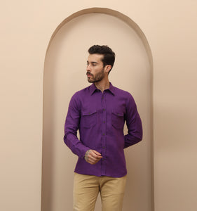 Purple Linen Shirt