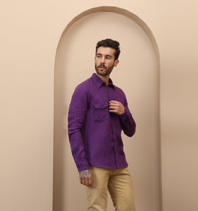 Purple Linen Shirt