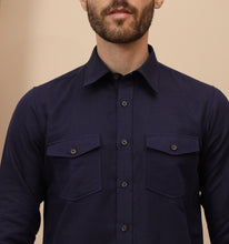 Load image into Gallery viewer, Navy Linen Shirt
