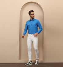Load image into Gallery viewer, Royal Blue Linen Shirt
