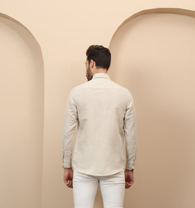 Beige Linen Shirt