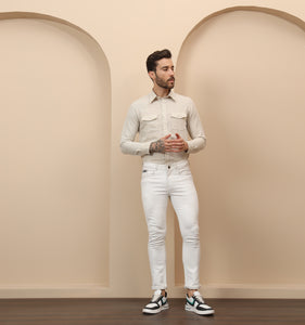 Beige Linen Shirt
