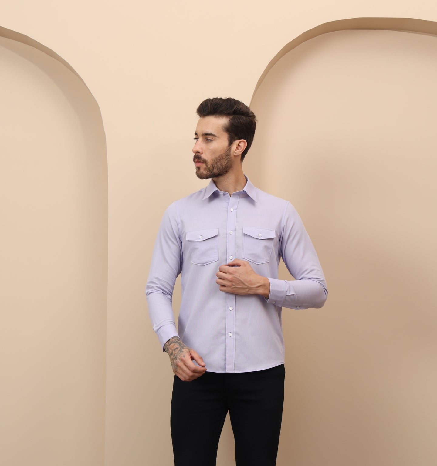 Lavender Linen Shirt