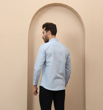 Load image into Gallery viewer, Sky Blue Linen Shirt
