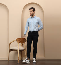 Load image into Gallery viewer, Sky Blue Linen Shirt
