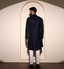 Load image into Gallery viewer, Pataudi Velvet Embroidered Indo-Western Jacket
