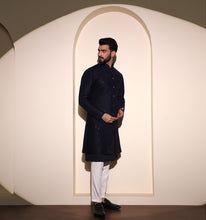 Load image into Gallery viewer, Pataudi Velvet Embroidered Indo-Western Jacket
