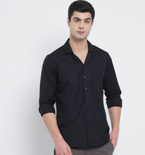 Load image into Gallery viewer, Black Cuban Style Shirt
