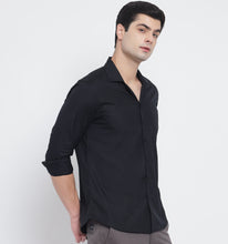 Load image into Gallery viewer, Black Cuban Style Shirt
