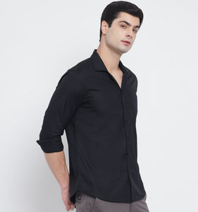 Black Cuban Style Shirt