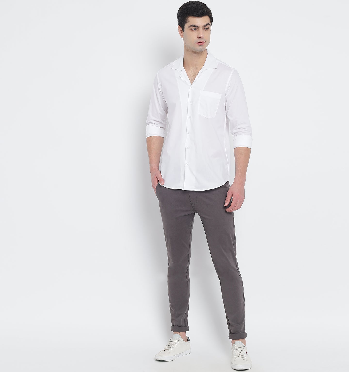 White Cuban Style Shirt