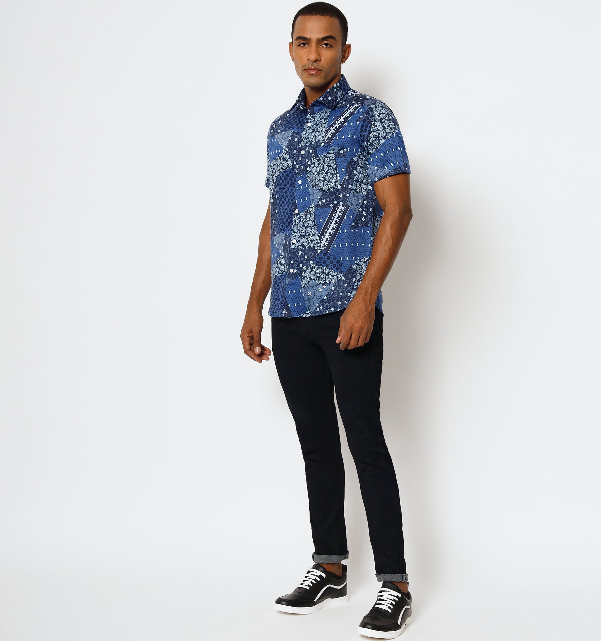 American Rag Bandana Print Shirt in Blue for Men