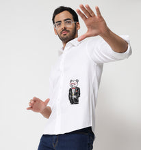 Load image into Gallery viewer, Classy Panda Embroidery Shirt
