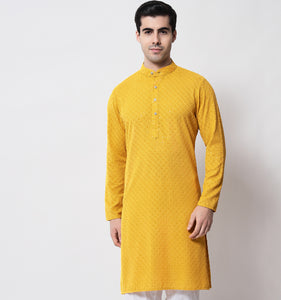 Zard Embroidered Sequin Kurta