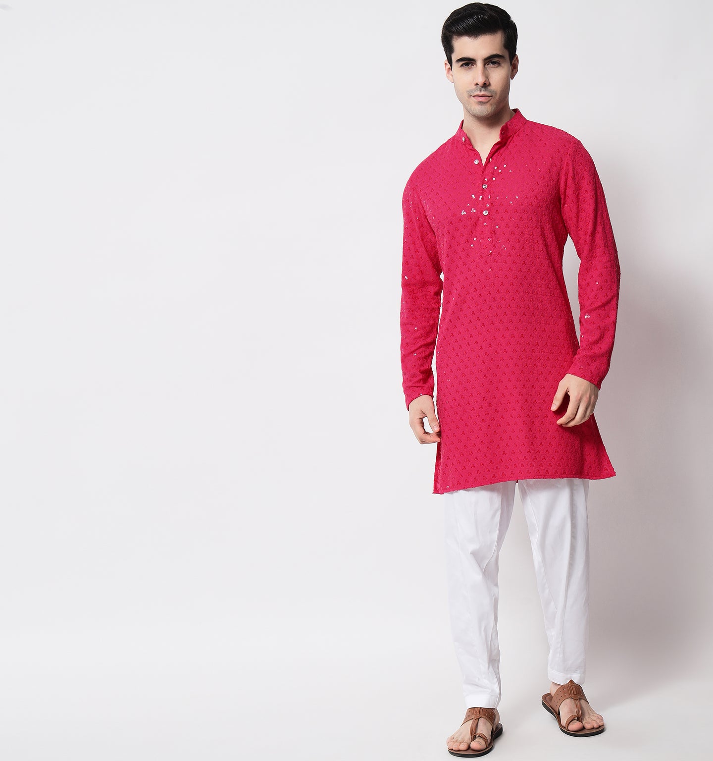 Gulabi Embroidered Sequin Short Kurta