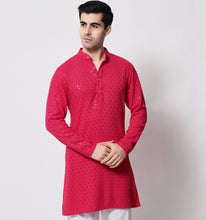 Load image into Gallery viewer, Gulabi Embroidered Sequin Short Kurta
