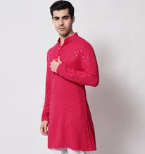 Load image into Gallery viewer, Gulabi Embroidered Sequin Short Kurta

