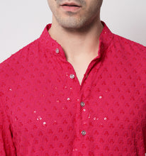 Load image into Gallery viewer, Gulabi Embroidered Sequin Short Kurta
