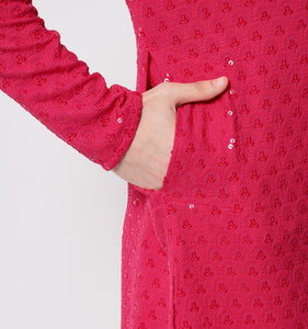 Gulabi Embroidered Sequin Short Kurta