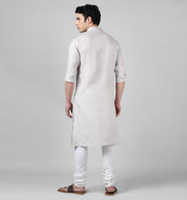 Load image into Gallery viewer, Ash Linen Kurta
