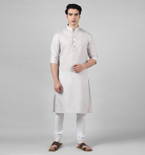Load image into Gallery viewer, Ash Linen Kurta
