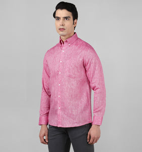 Fuscia Linen Shirt