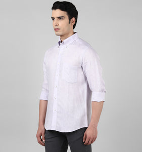 Lavender Pure Linen Shirt