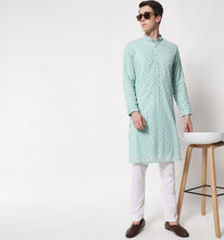 Load image into Gallery viewer, Saanjh Embellished Kurta
