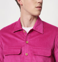 Load image into Gallery viewer, Magenta Corduroy Overshirt
