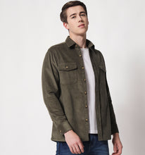 Load image into Gallery viewer, Olive Corduroy Overshirt
