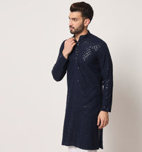 Load image into Gallery viewer, Sukoon Embroidered Sequin Kurta
