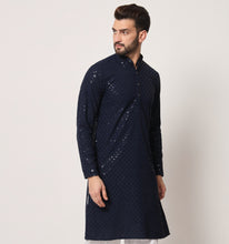 Load image into Gallery viewer, Sukoon Embroidered Sequin Kurta
