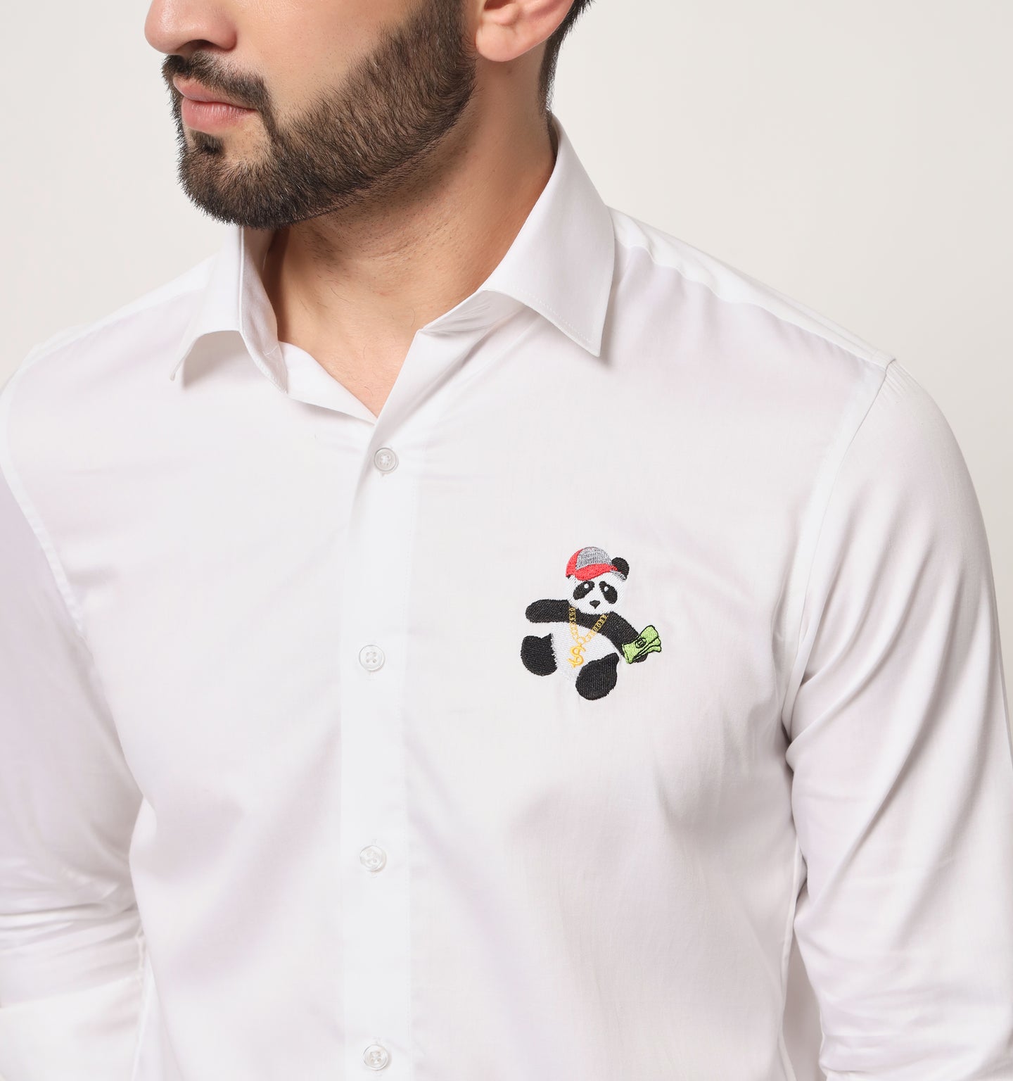 Baller Panda Embroidery Shirt
