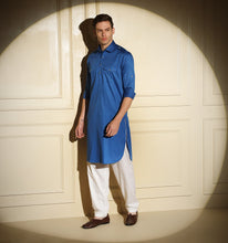 Load image into Gallery viewer, Royal Blue Pathani Kurta
