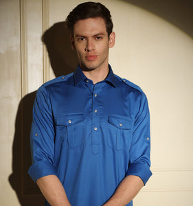 Royal blue pathani cheap