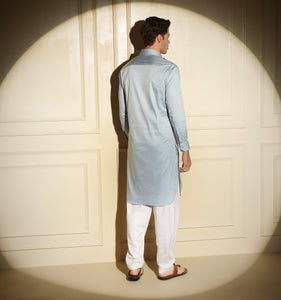Sky Blue Pathani Kurta