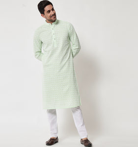 Inayat Chikankari Cotton Kurta