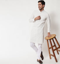 Load image into Gallery viewer, Shahi Sequin Chikankari Cotton Kurta
