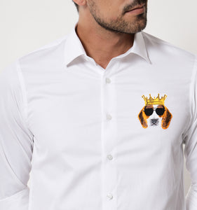 Beagle Embroidery Shirt